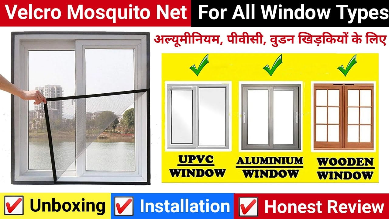 How to Fix Mosquito Net in Aluminium Window?